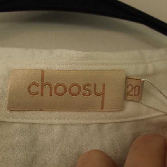 Choosy Crosby Plunging Shirt Dress Size 20 - Picture 6 of 14